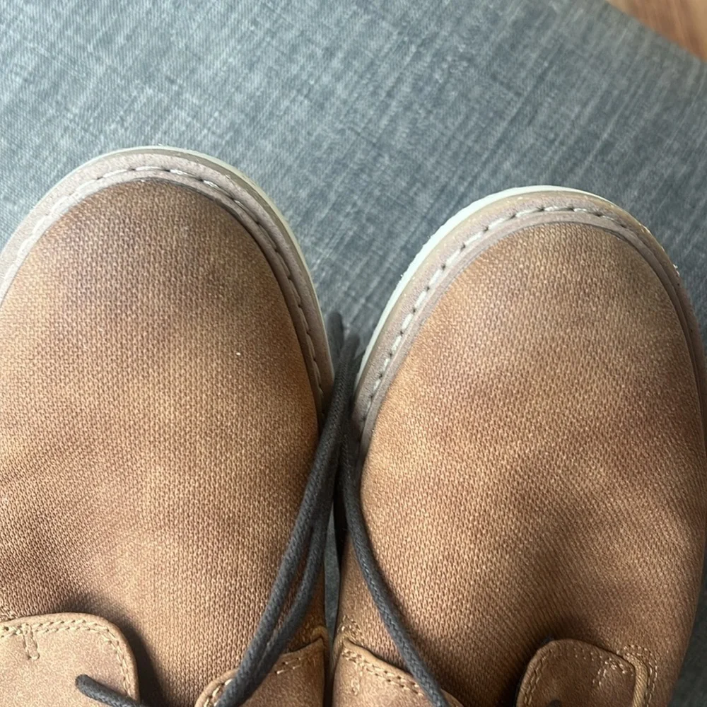 Goodfellow & Co Fitz Casual Dress Lace Up Shoes Sz 9 Brown Faux Suede Texture